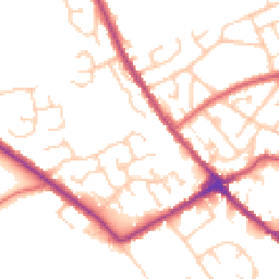 Daytime road noise heatmap for WN6 0RG
