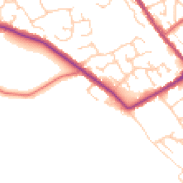 Daytime road noise heatmap for WN6 0RL