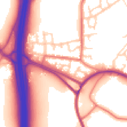 Daytime road noise heatmap for WN6 0SD