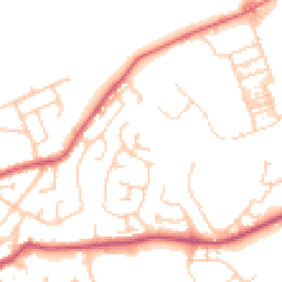 Daytime road noise heatmap for WN6 0XY