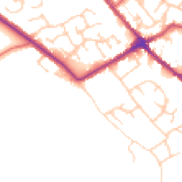 Daytime road noise heatmap for WN6 0YF