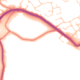 Daytime road noise heatmap for WN6 0YJ