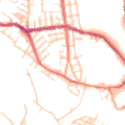 Daytime road noise heatmap for WN6 7AF