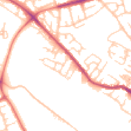 Daytime road noise heatmap for WN6 7BZ