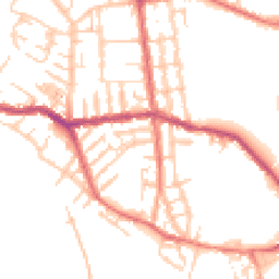 Daytime road noise heatmap for WN6 7EB