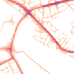 Daytime road noise heatmap for WN6 7GA