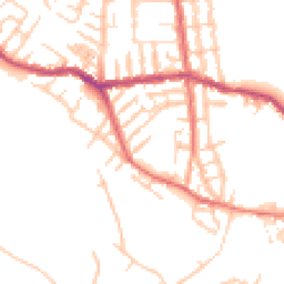 Daytime road noise heatmap for WN6 7LR