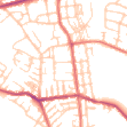 Daytime road noise heatmap for WN6 7PF