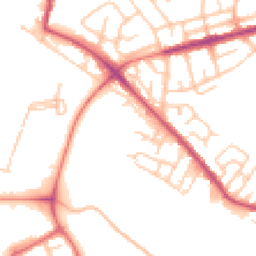Daytime road noise heatmap for WN6 7QG