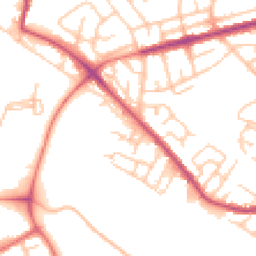 Daytime road noise heatmap for WN6 7QL