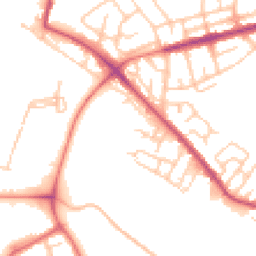 Daytime road noise heatmap for WN6 7QP