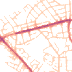 Daytime road noise heatmap for WN6 7RN