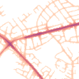 Daytime road noise heatmap for WN6 7RR