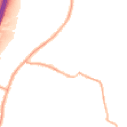 Night-time road noise heatmap for WN6 8BB