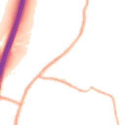 Night-time road noise heatmap for WN6 8BL
