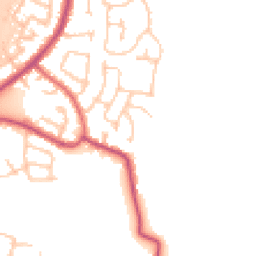 Daytime road noise heatmap for WN6 8DH