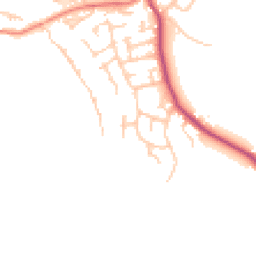 Daytime road noise heatmap for WN6 8DZ