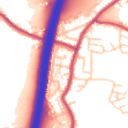 Daytime road noise heatmap for WN6 8EJ