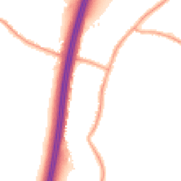 Night-time road noise heatmap for WN6 8EJ