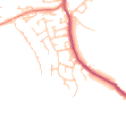Daytime road noise heatmap for WN6 8EP