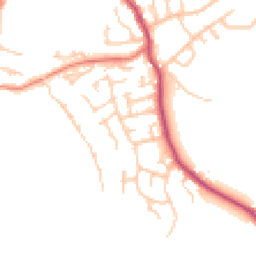 Daytime road noise heatmap for WN6 8ER
