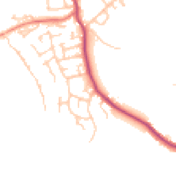 Daytime road noise heatmap for WN6 8EY