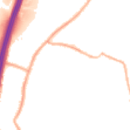 Night-time road noise heatmap for WN6 8HG
