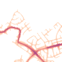 Daytime road noise heatmap for WN6 8JZ