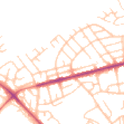 Daytime road noise heatmap for WN6 8NZ
