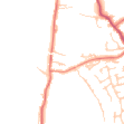 Daytime road noise heatmap for WN6 9AZ