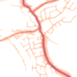 Daytime road noise heatmap for WN6 9BB