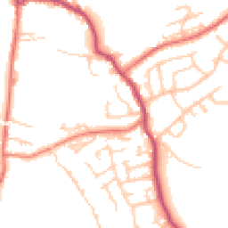 Daytime road noise heatmap for WN6 9DF