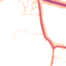 Daytime road noise heatmap for WN6 9DT
