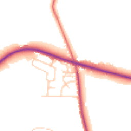 Daytime road noise heatmap for WN6 9HA