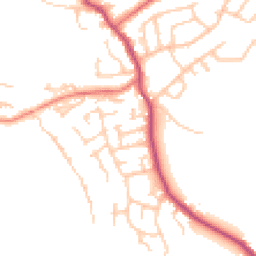 Daytime road noise heatmap for WN6 9HU