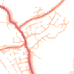 Daytime road noise heatmap for WN6 9JF