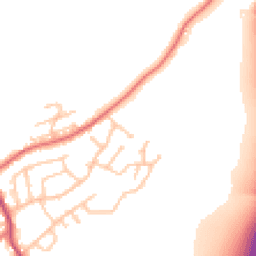 Daytime road noise heatmap for WN6 9LD