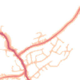 Daytime road noise heatmap for WN6 9LF