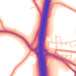 Daytime road noise heatmap for WN6 9RB