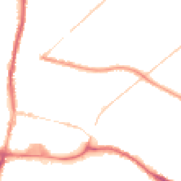 Night-time road noise heatmap for WN7 1EN