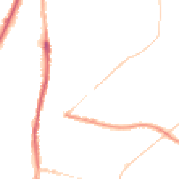 Night-time road noise heatmap for WN7 1HE