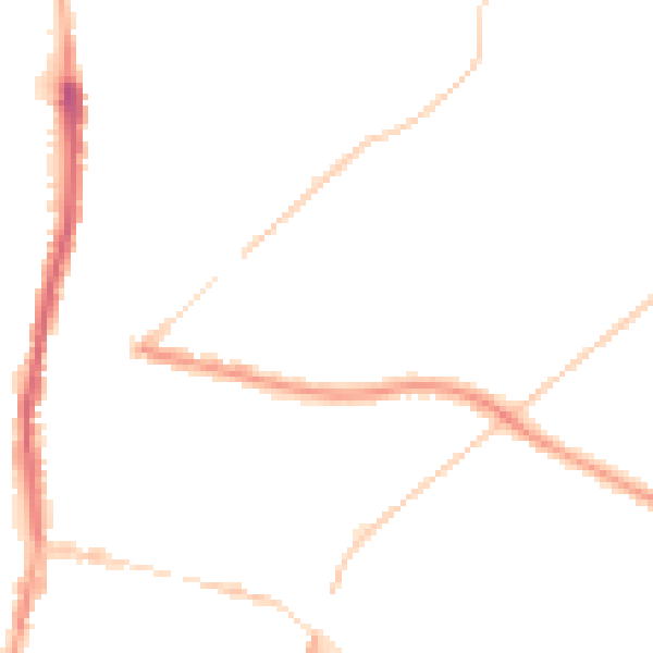 Night-time road noise heatmap for WN7 1LB