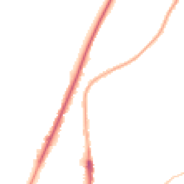 Night-time road noise heatmap for WN7 1SP