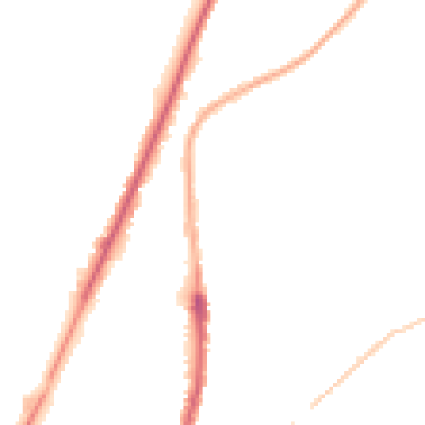Night-time road noise heatmap for WN7 1TQ