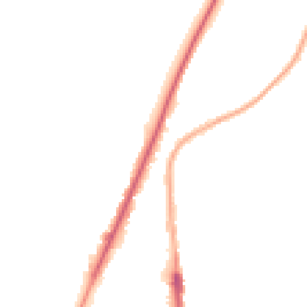 Night-time road noise heatmap for WN7 1TW