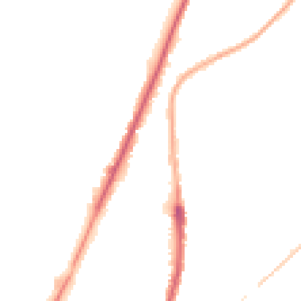 Night-time road noise heatmap for WN7 1UG