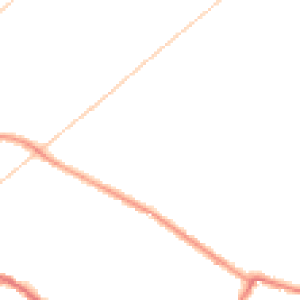 Night-time road noise heatmap for WN7 2GD