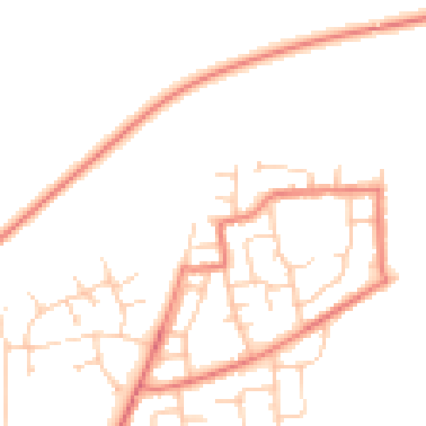 Daytime road noise heatmap for WN7 2XH