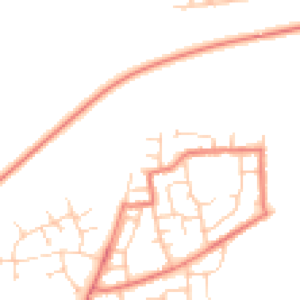 Daytime road noise heatmap for WN7 2XJ