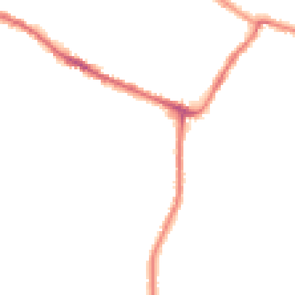 Night-time road noise heatmap for WN7 3AE